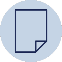 light and dark blue Terms & Guidelines icon for Lorne Palmer bursary